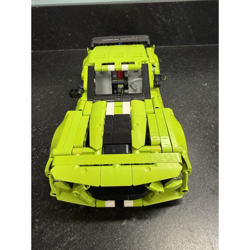LEGO Technic 42138 Ford Mustang Shelby GT500 Lime Green Incomplete Assembled